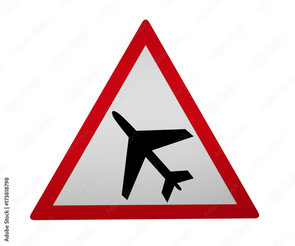 Verkehrszeichen: Flugbetrieb Verkehrszeichen: Flugbetrieb