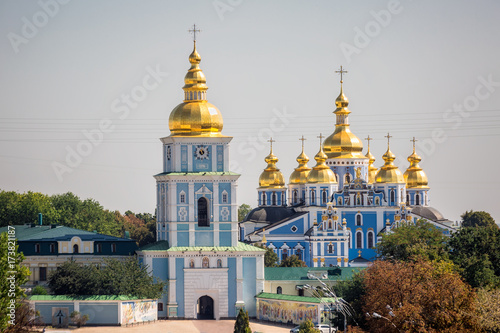 Reconstructed St. Michael's Golden-Domed Monastery at Kiev, Ukraine.