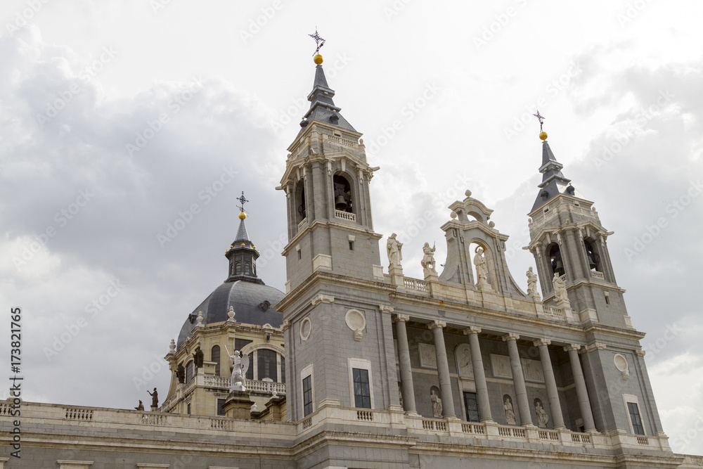 Santa Maria la Real de La Almudena Cathedral, Madrid, Spain.