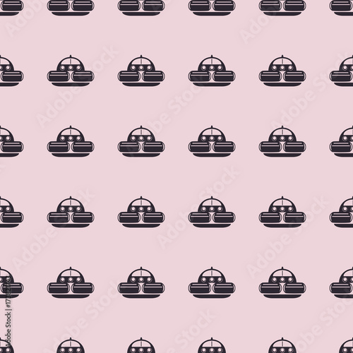 Sea transport vector illustration on a seamless pattern background