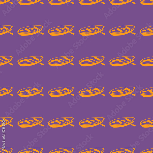 Sea transport vector illustration on a seamless pattern background