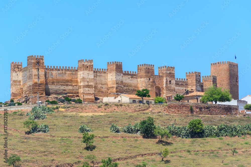 Burgalimar Castle in Baños de la Encina, Jaen, Spain
