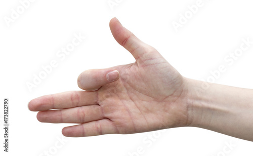 hand gesture hiding index finger