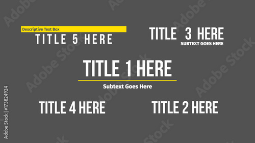 5 Simple Titles