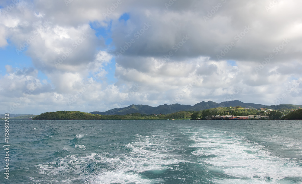 Les Trois Ilets - Anse Mitan - Fort-de-France - Martinique - Tropical island of Caribbean sea
