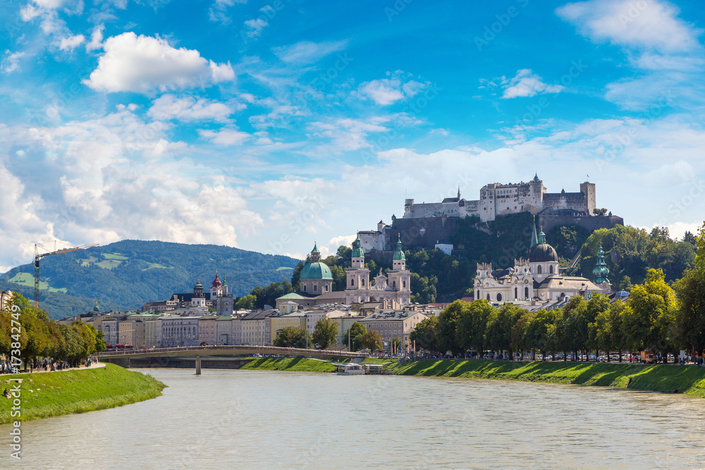 Panoramic view of Salzburg