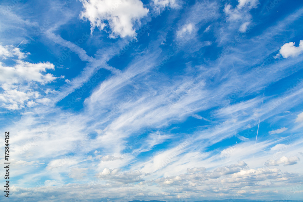 Fototapeta premium Blue sky and white clouds