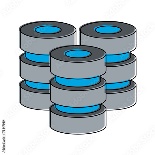 database data center icon image vector illustration design 