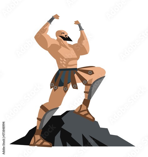 strong greek hero warrior