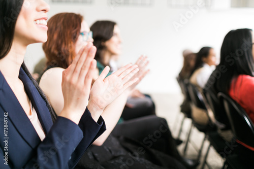 Audience clapping