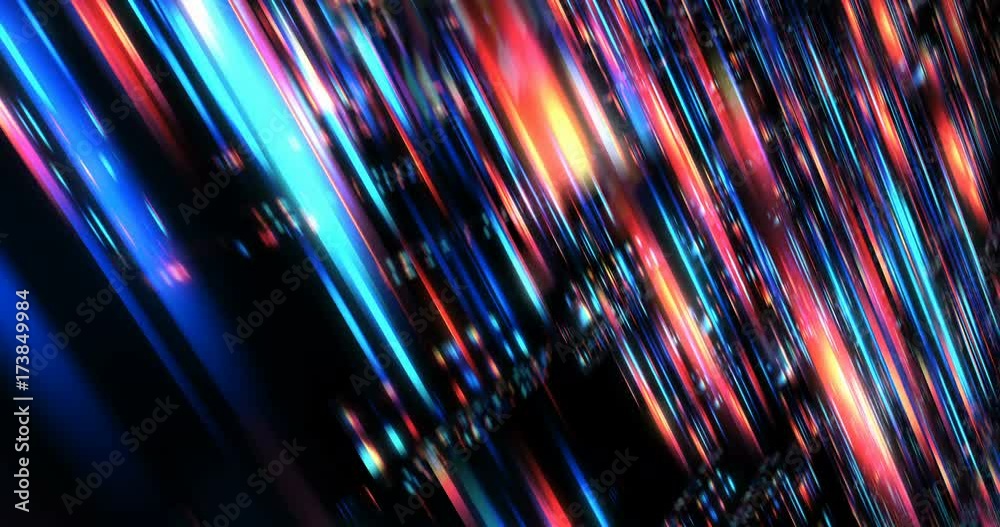3D Futuristic abstract background. Motion graphic for abstract data center, server, internet, speed. Loop at 4K resolution.