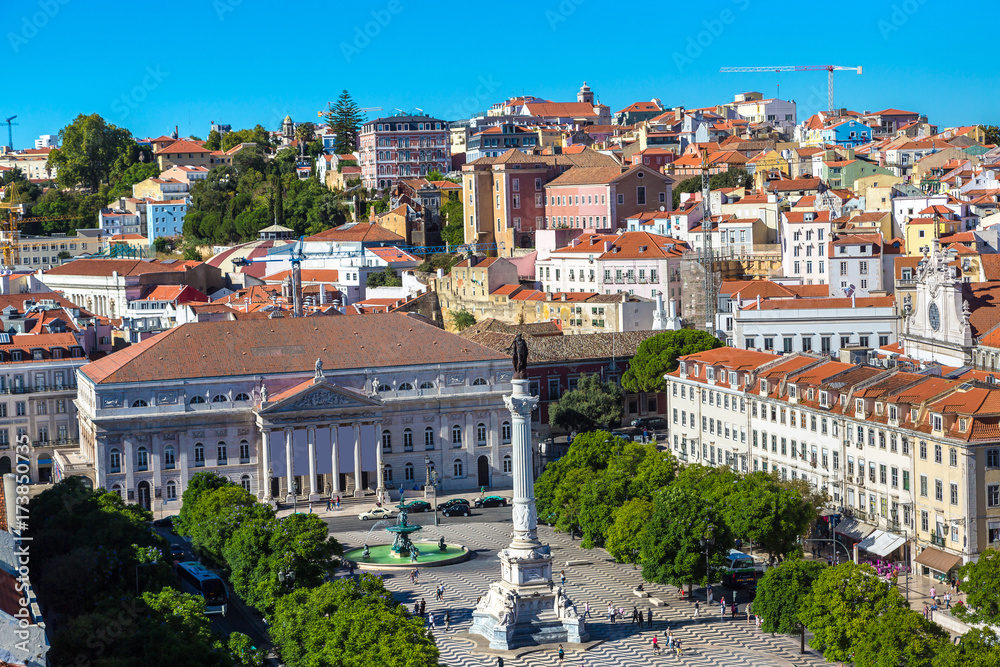 Panoramic view of Lisbon