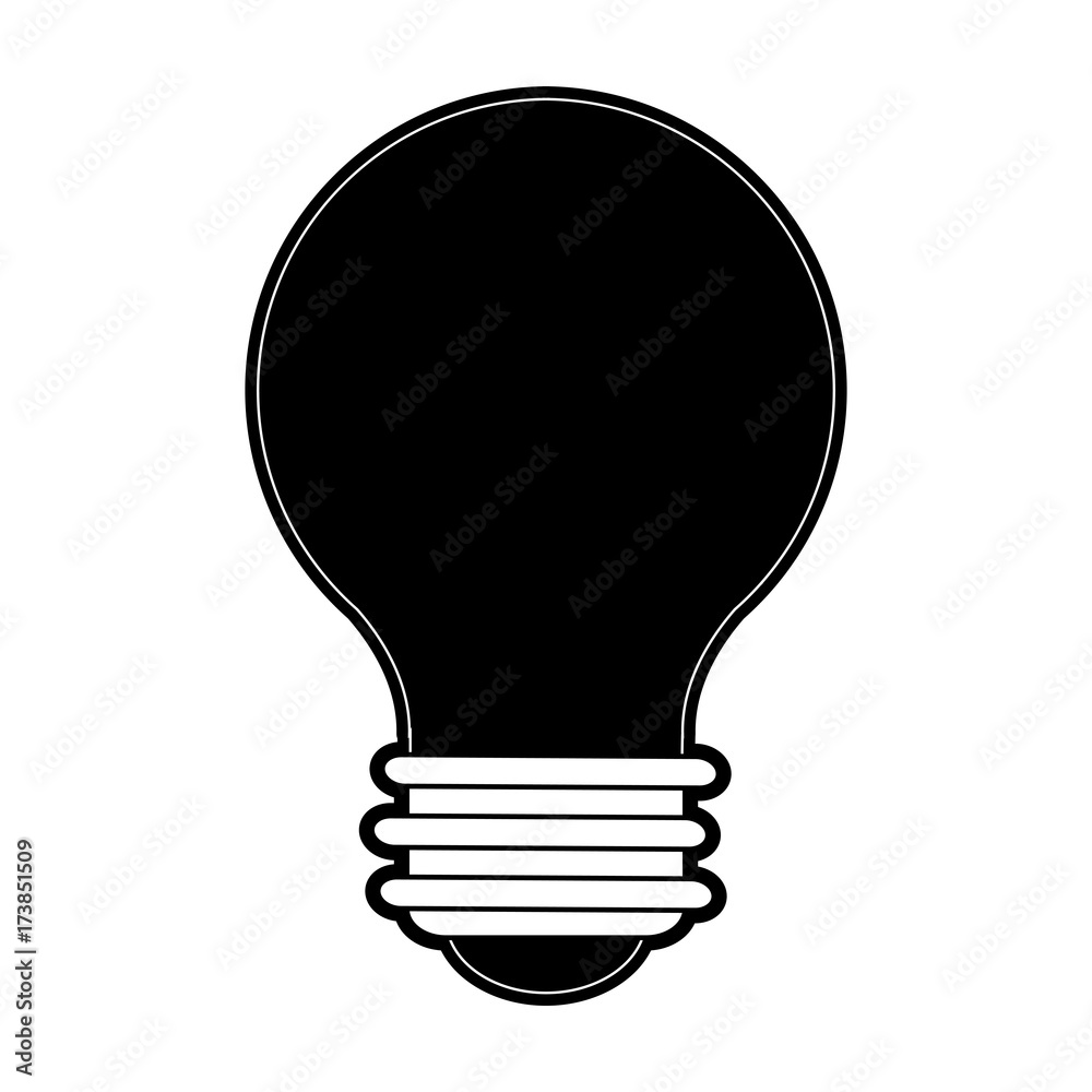 regular lightbulb icon image vector illustration design black and white regular lightbulb icon image vector illustration design black and white