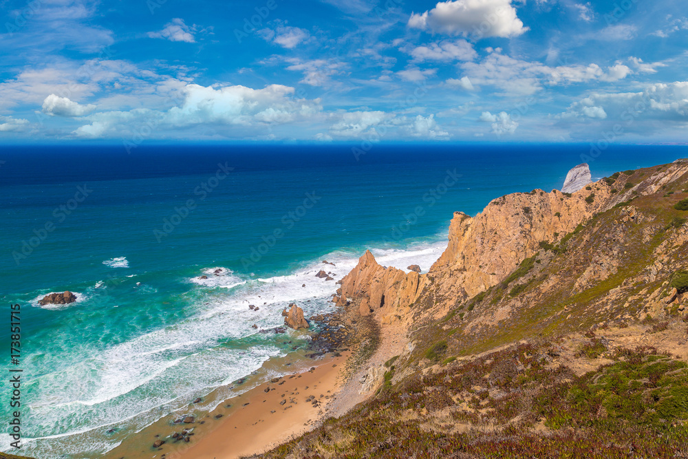Atlantic ocean coast in Portugal Atlantic ocean coast in Portugal