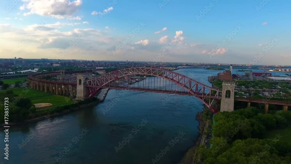 Hell Gate Bridge 01 - Aerial Hell Gate Bridge 01 - Aerial