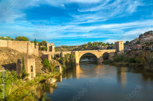 Bridge San Martin in Toledo  Spain