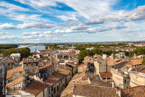 Aerial view of Arles, France