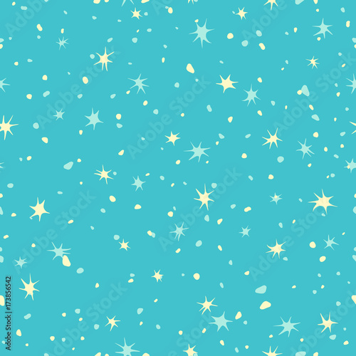 Abstract seamless pattern with stars