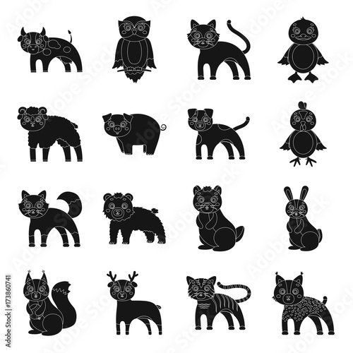 Businesses, ecology, nature, and other web icon in black style.Forest, zoo, farm icons in set collection.
