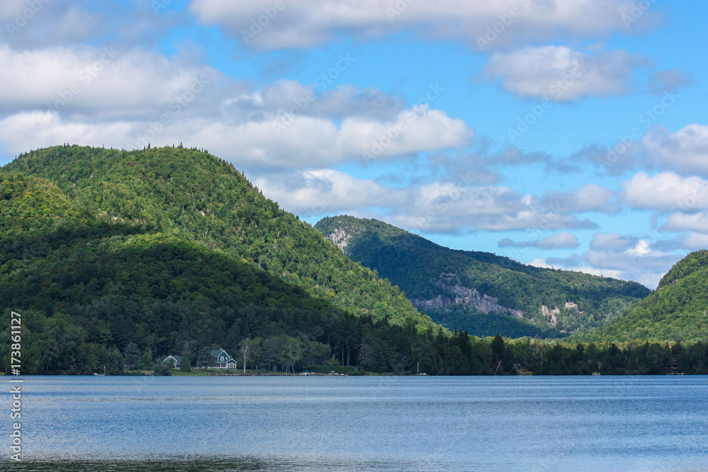 green house by the lake