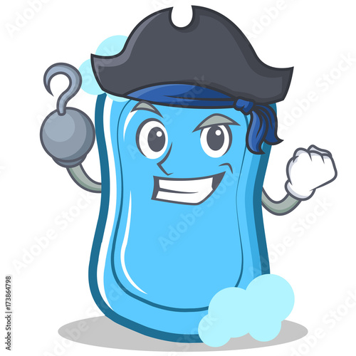 Pirate blue soap character cartoon