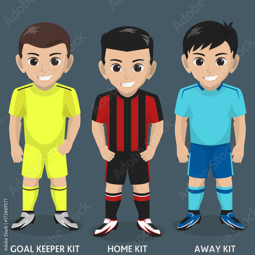 Vector of Football / Soccer Team Kit / Jersey for English Club 2017/18