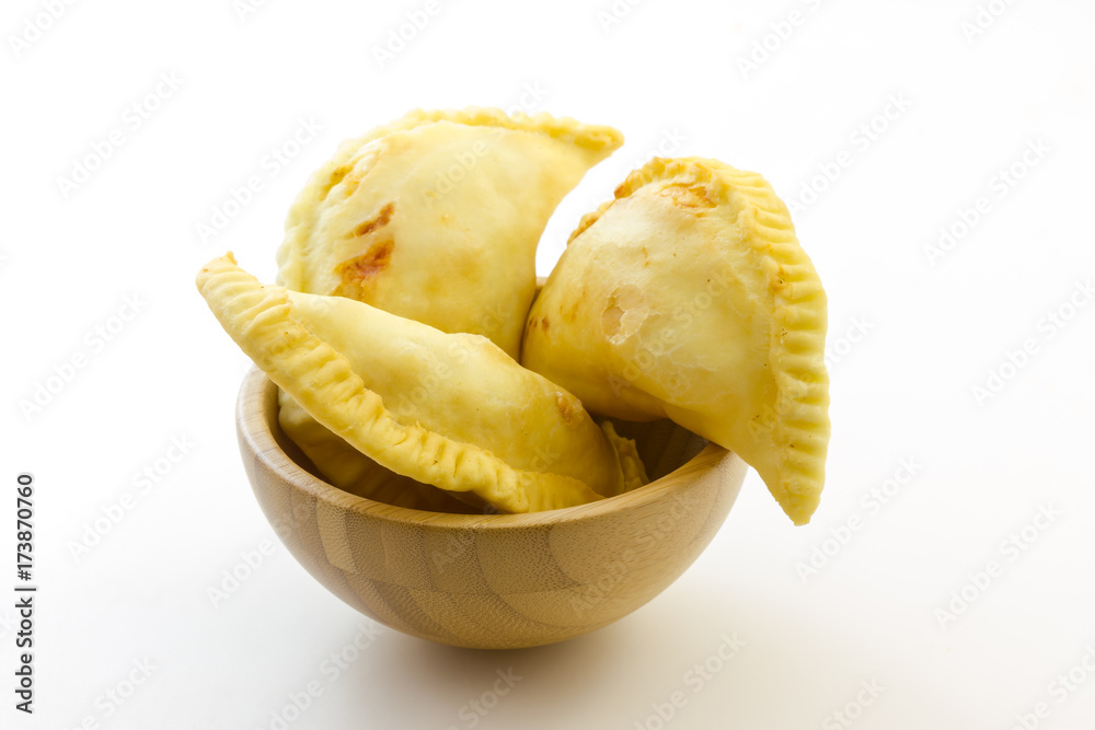 Puglia panzerotti stuffed with tomato and mozzarella