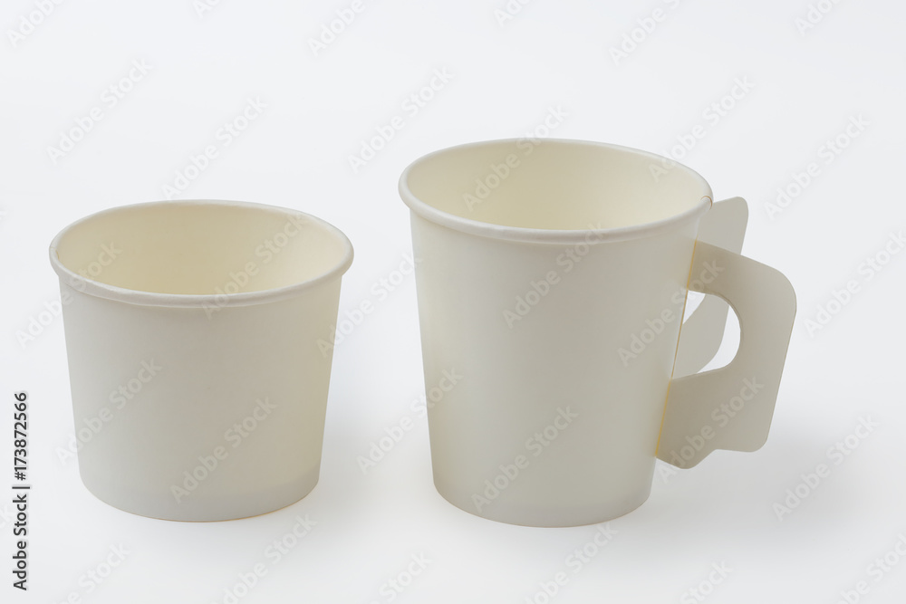 Empty paper coffee cup isolated on white background, clipping path. Empty paper coffee cup isolated on white background, clipping path.