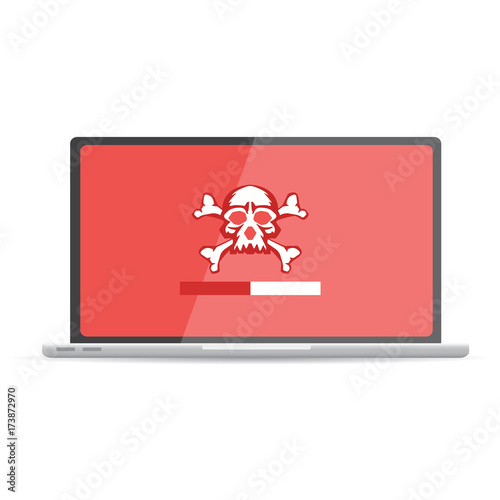 Vulnerability search. SEO optimization,web analytics, programming process  elements. IT Security Concept. Vector illustration.