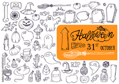 Halloween night doodles