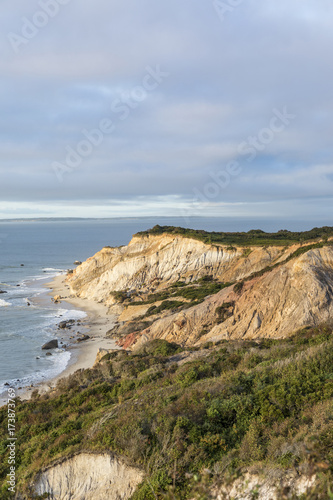 Gay Head cliffs of clay at the westernmost point of Martha's Vineyard in Aquinnah