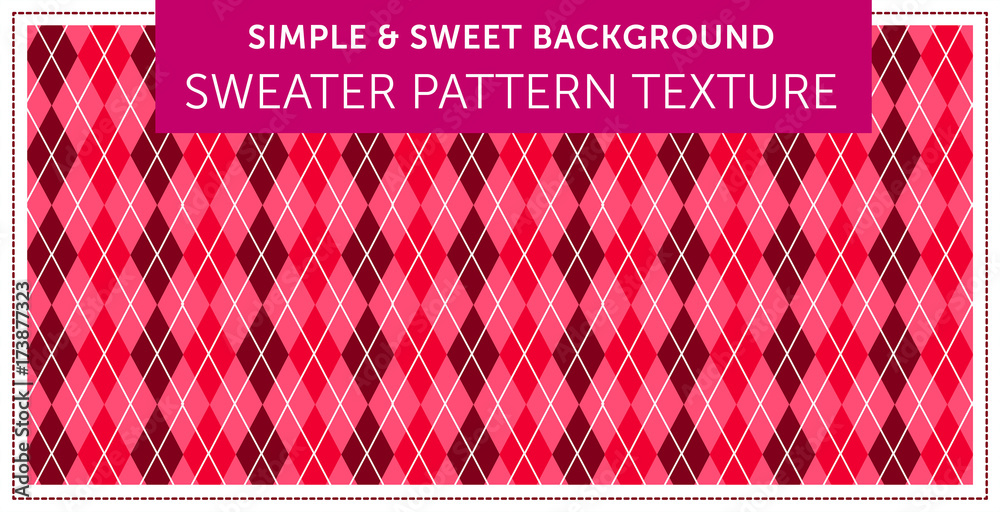 Sweater pattern texture Simple & Sweet Background vol.11 - obrazy, fototapety, plakaty 