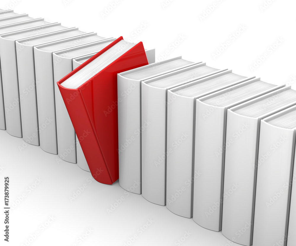 libro rosso Stock-Illustration