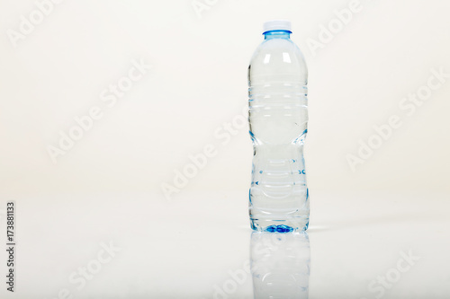 Water bottles isolated on white background