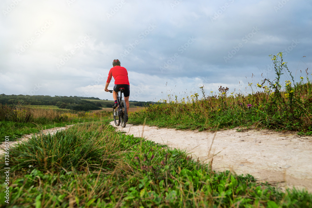 vtt à l'aube