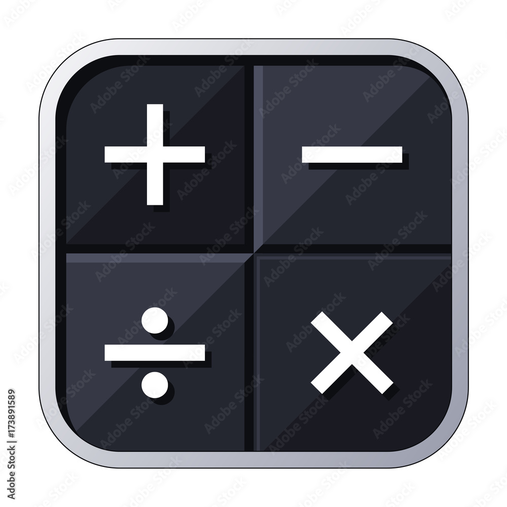 Fototapeta premium Calculator app icon