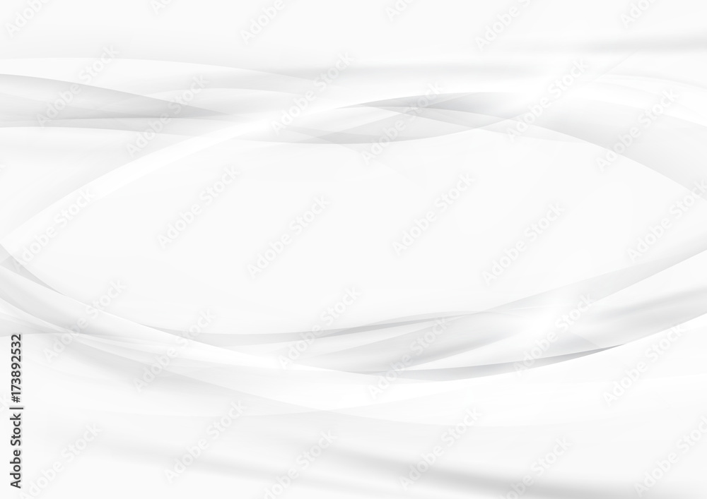 Fototapeta premium Grey graphic beautiful elegant swoosh lines modern background