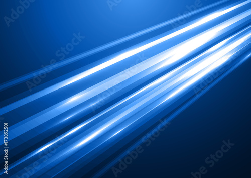 Bright abstract futuristic speed light from the sky background