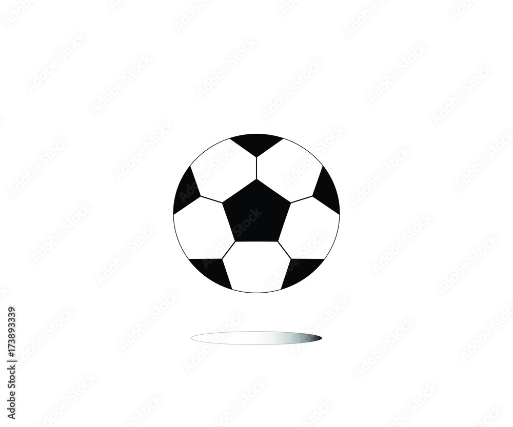 Football on the white background Football on the white background