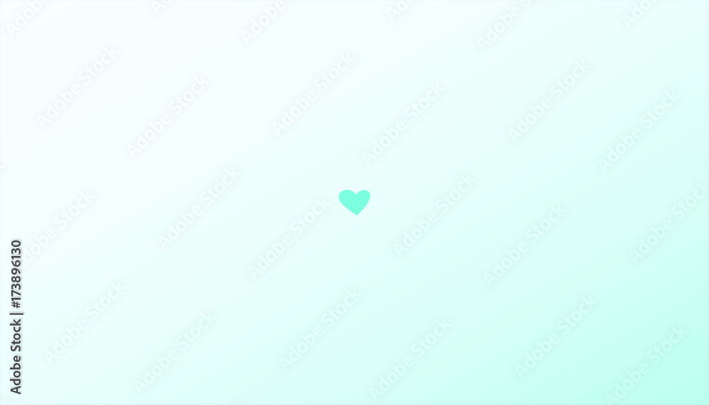 The heart on blue background The heart on blue background
