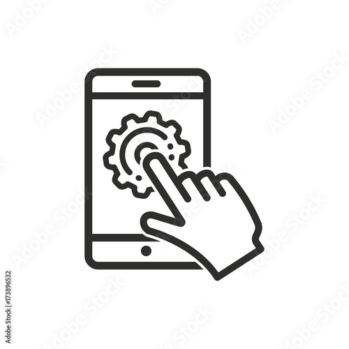 Assistance vector icon.