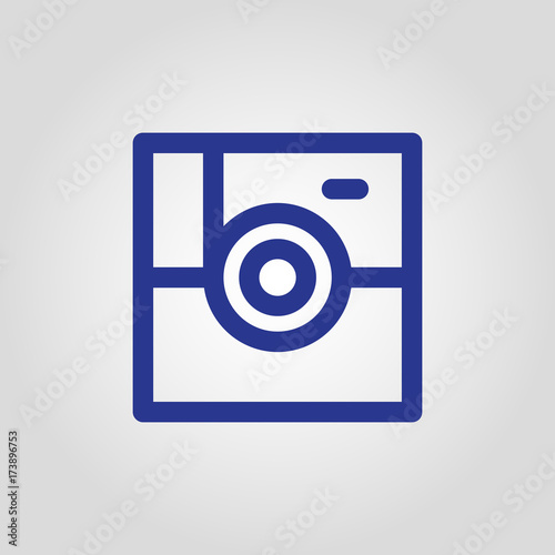 Isolated flat vector photography share or cam icon for web or app development