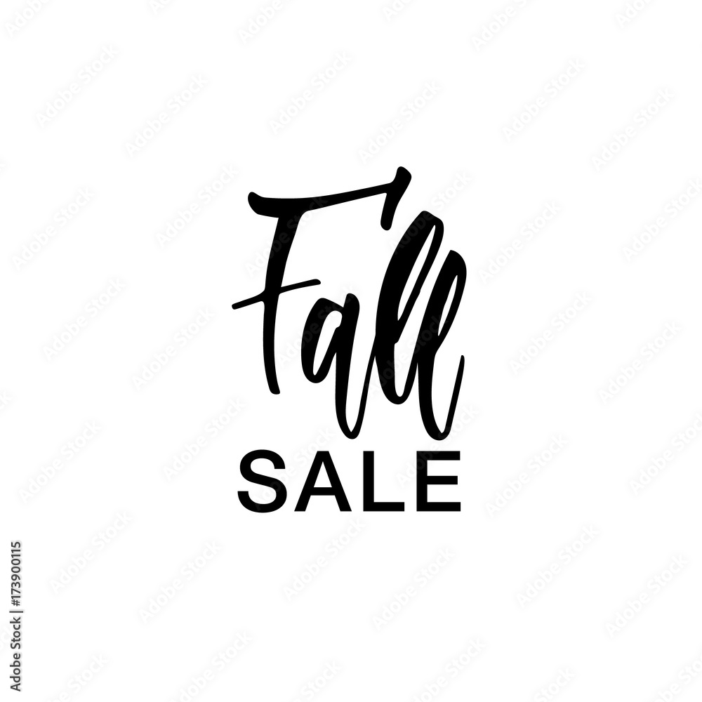 Obraz premium Fall sale! Black and white design element for print, cards, banners, adds.
