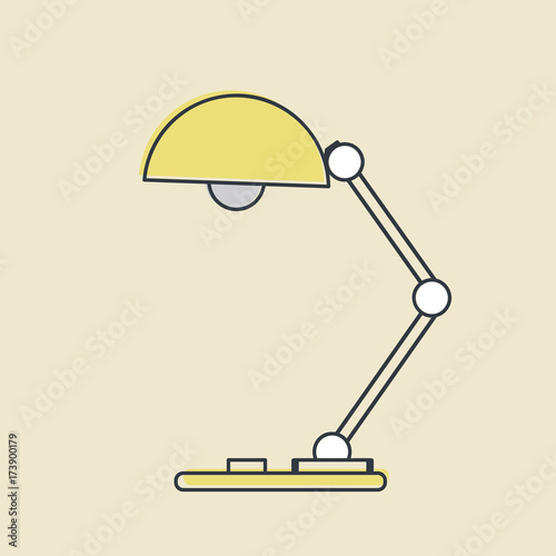 Vector of lamp icon