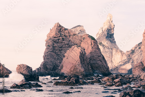 Beautiful rocky Atlantic ocean coastline