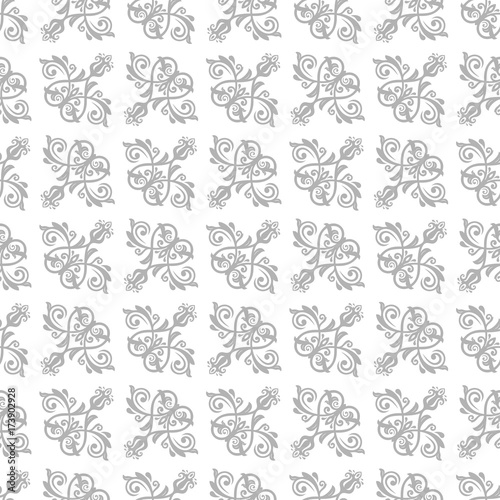 Oriental classic light silver pattern. Seamless abstract background with repeating elements. Orient background