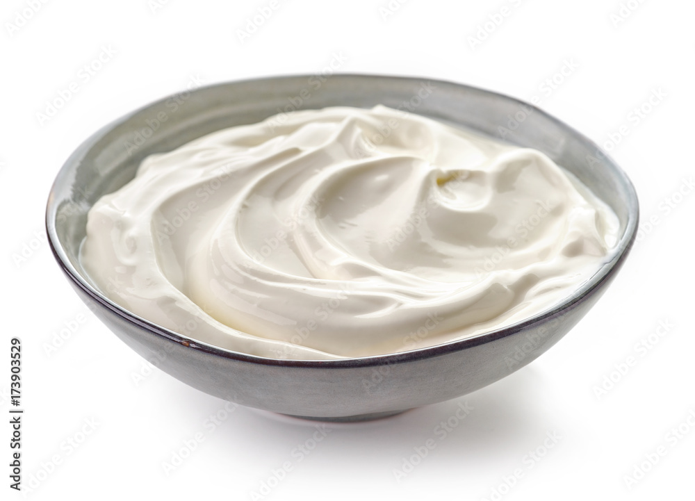 bowl of sour cream bowl of sour cream