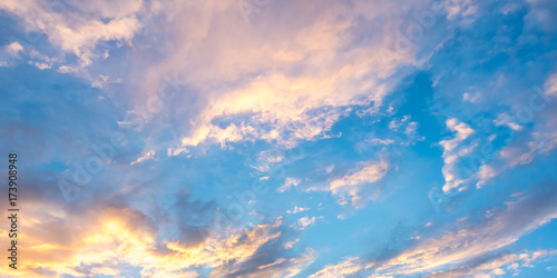 Colorful cloudy sky