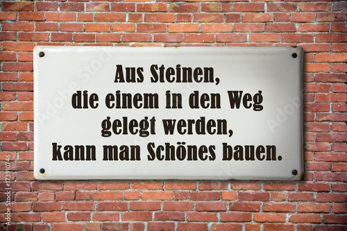 Businessspruch 003 - Aus Steinen