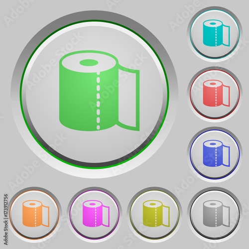 Paper towel push buttons